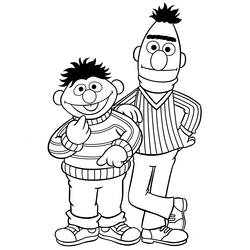 着色页: Sesame Street - 免费可打印着色页