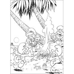 着色页: Smurfs (卡通和动画节目) #34679 - 免费可打印着色页