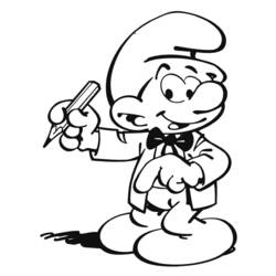 着色页: Smurfs (卡通和动画节目) #34708 - 免费可打印着色页