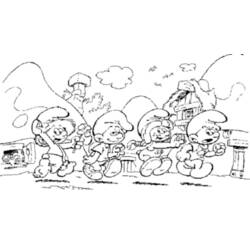 着色页: Smurfs - 免费可打印着色页