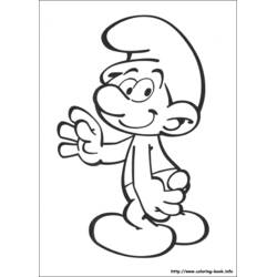 着色页: Smurfs (卡通和动画节目) #34859 - 免费可打印着色页