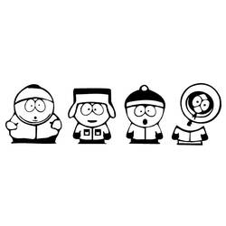 着色页: 南方公园 (卡通和动画节目) #31242 - 免费可打印着色页