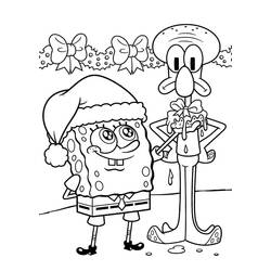 着色页: SpongeBob SquarePants (卡通和动画节目) #195107 - 免费可打印着色页