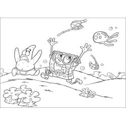 着色页: SquareBob SquarePants (卡通和动画节目) #33439 - 免费可打印着色页