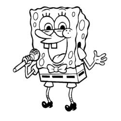 着色页: SquareBob SquarePants (卡通和动画节目) #33499 - 免费可打印着色页