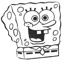 着色页: SquareBob SquarePants (卡通和动画节目) #33510 - 免费可打印着色页