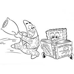 着色页: SquareBob SquarePants (卡通和动画节目) #33511 - 免费可打印着色页