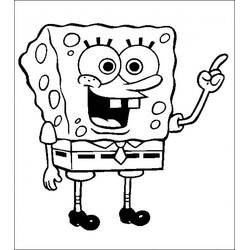 着色页: SquareBob SquarePants (卡通和动画节目) #33515 - 免费可打印着色页
