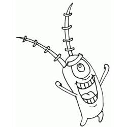着色页: SquareBob SquarePants (卡通和动画节目) #33613 - 免费可打印着色页