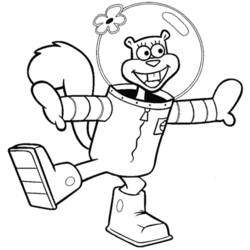 着色页: SquareBob SquarePants (卡通和动画节目) #33626 - 免费可打印着色页