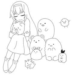 着色页: Sumikko Gurashi (卡通和动画节目) #211473 - 免费可打印着色页