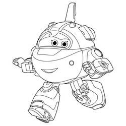 着色页: Super Wings (卡通和动画节目) #196618 - 免费可打印着色页