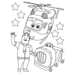 着色页: Super Wings (卡通和动画节目) #196622 - 免费可打印着色页