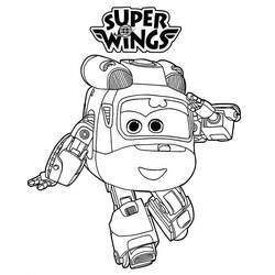 着色页: Super Wings (卡通和动画节目) #196624 - 免费可打印着色页