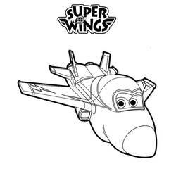 着色页: Super Wings (卡通和动画节目) #196633 - 免费可打印着色页