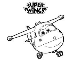 着色页: Super Wings (卡通和动画节目) #196637 - 免费可打印着色页