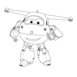 着色页: Super Wings (卡通和动画节目) #196638 - 免费可打印着色页