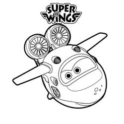 着色页: Super Wings (卡通和动画节目) #196642 - 免费可打印着色页