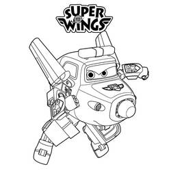 着色页: Super Wings (卡通和动画节目) #196646 - 免费可打印着色页