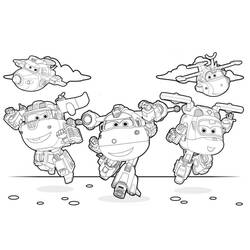 着色页: Super Wings (卡通和动画节目) #196647 - 免费可打印着色页