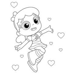 着色页: Talia和the Rainbow Kingdom - 免费可打印着色页