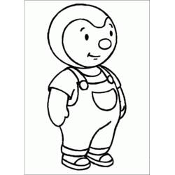 着色页: Tchoupi和Doudou (卡通和动画节目) #34083 - 免费可打印着色页