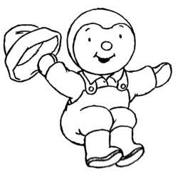 着色页: Tchoupi和Doudou (卡通和动画节目) #34096 - 免费可打印着色页