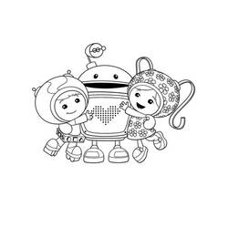 着色页: Team Umizoomi - 免费可打印着色页