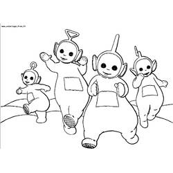 着色页: Teletubbies (卡通和动画节目) #49677 - 免费可打印着色页