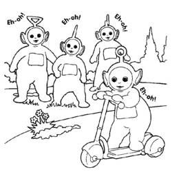 着色页: Teletubbies (卡通和动画节目) #49681 - 免费可打印着色页