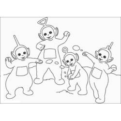 着色页: Teletubbies (卡通和动画节目) #49684 - 免费可打印着色页