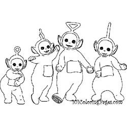 着色页: Teletubbies (卡通和动画节目) #49729 - 免费可打印着色页