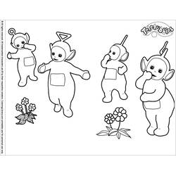 着色页: Teletubbies (卡通和动画节目) #49775 - 免费可打印着色页