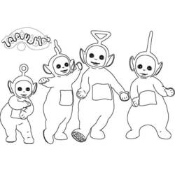 着色页: Teletubbies (卡通和动画节目) #49776 - 免费可打印着色页