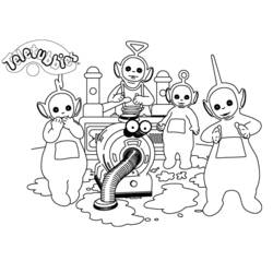 着色页: Teletubbies (卡通和动画节目) #49785 - 免费可打印着色页