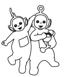 着色页: Teletubbies (卡通和动画节目) #49799 - 免费可打印着色页
