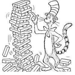 着色页: The Cat in the Hat (卡通和动画节目) #220489 - 免费可打印着色页