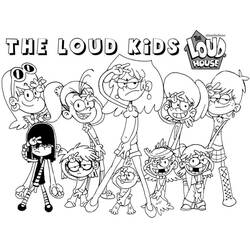 着色页: The Loud House - 免费可打印着色页