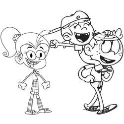 着色页: The Loud House (卡通和动画节目) #184867 - 免费可打印着色页