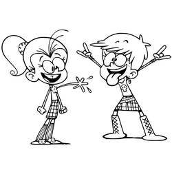 着色页: The Loud House (卡通和动画节目) #184886 - 免费可打印着色页