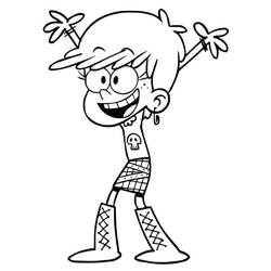着色页: The Loud House (卡通和动画节目) #184889 - 免费可打印着色页