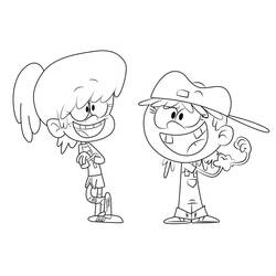 着色页: The Loud House (卡通和动画节目) #184892 - 免费可打印着色页