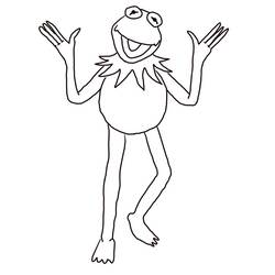 着色页: The Muppets (卡通和动画节目) #210123 - 免费可打印着色页