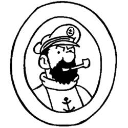 着色页: Tintin (卡通和动画节目) #25710 - 免费可打印着色页
