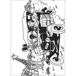 着色页: Tintin (卡通和动画节目) #25735 - 免费可打印着色页