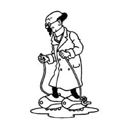 着色页: Tintin (卡通和动画节目) #25744 - 免费可打印着色页