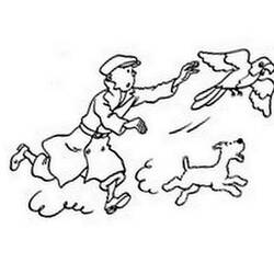 着色页: Tintin (卡通和动画节目) #25752 - 免费可打印着色页