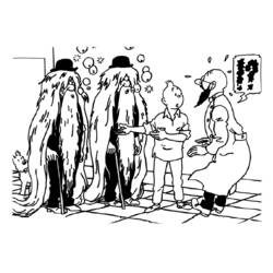 着色页: Tintin (卡通和动画节目) #25759 - 免费可打印着色页