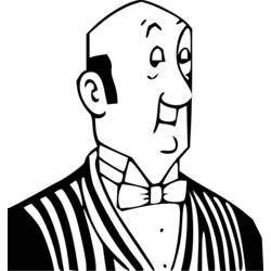 着色页: Tintin (卡通和动画节目) #25790 - 免费可打印着色页