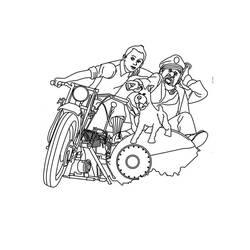 着色页: Tintin (卡通和动画节目) #25808 - 免费可打印着色页
